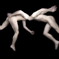 Two men running into each other